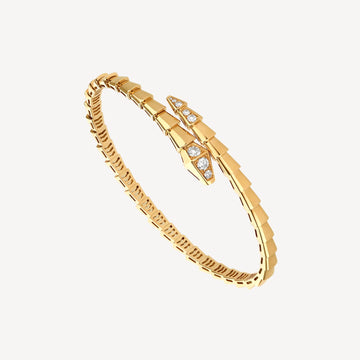 Deki Jewels Serpenti Bracelet,18k Yellow Gold Plated,Cubic Zircon