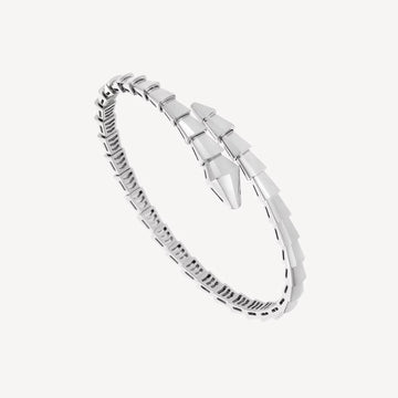 Deki Jewels Serpenti Bracelet,18k White Gold Plated