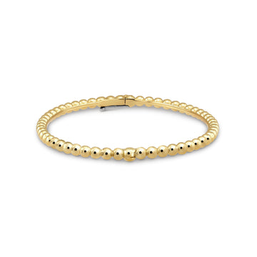 Deki Jewels Perlee Pearls Of Gold Bracelet,18k Gold Plated