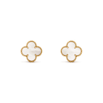 Deki Jewels Clover Leaf Earstuds,925 Silver, 18k Gold Plated