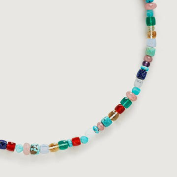 Deki Jewels Natural Gemstone Beaded Necklace