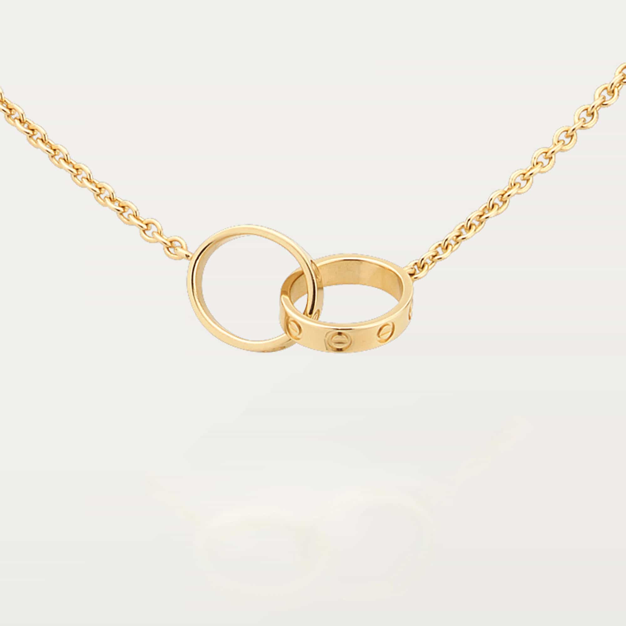 Love Intertwined Necklace,18k Gold Plated