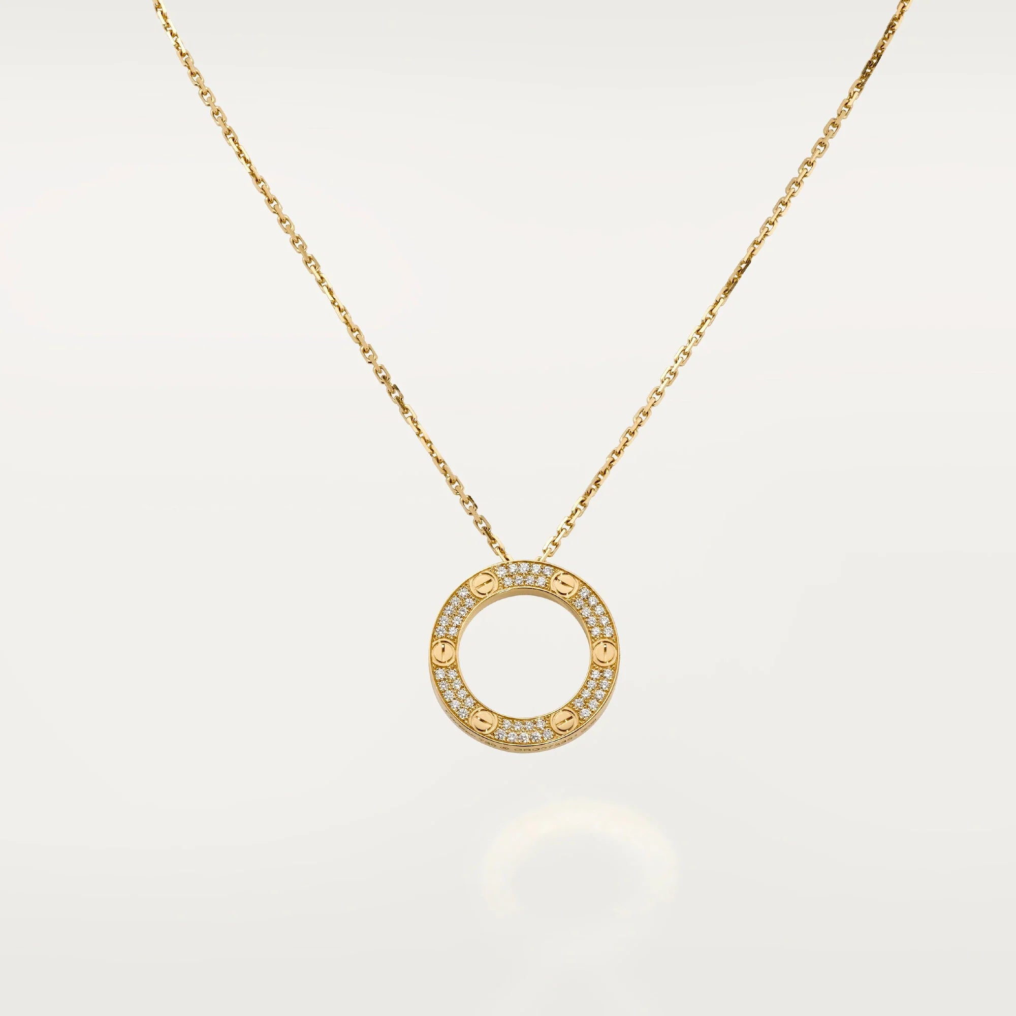 Deki Jewels Necklace,18k Gold Plated,Cubic Zircon Paved