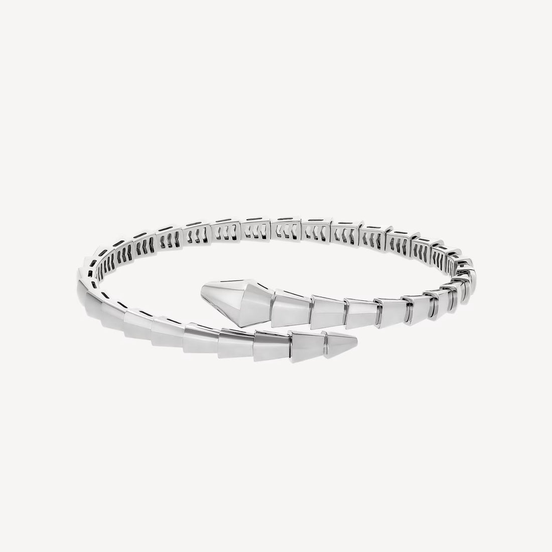 Deki Jewels Serpenti Bracelet,18k White Gold Plated