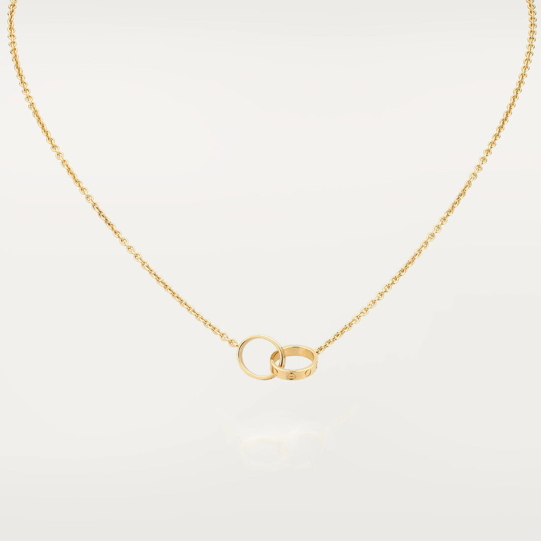 Love Intertwined Necklace,18k Gold Plated