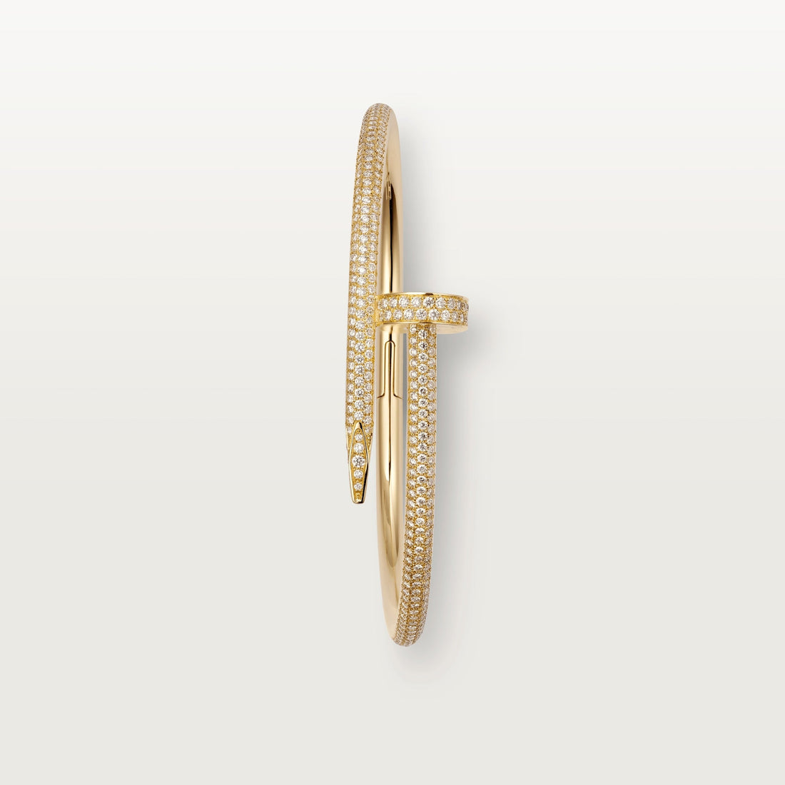 Deki Jewels Juste Un Clou  Bracelet 18k Gold Plated ,Cubic Zircon Paved