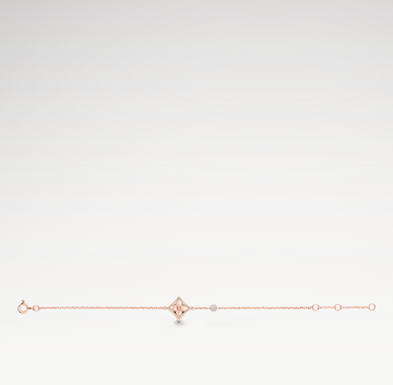 Color Blossom Star Bracelet, Plated With 18k Rose Gold, Pink Mother-of-Pearl, And Zircon