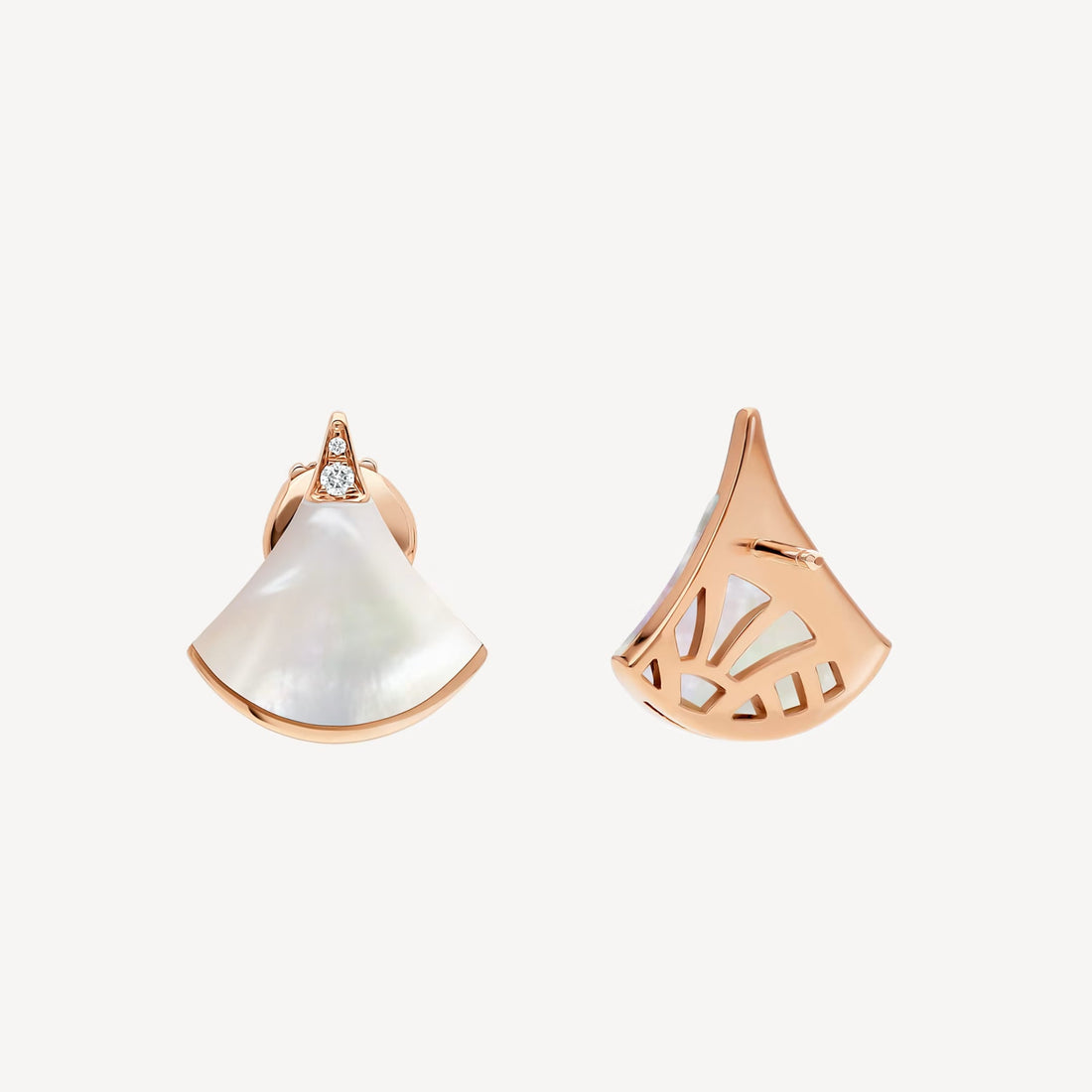 Deki Jewels Divas'Dream Earring,18k Gold Plated,Mother of Pearl