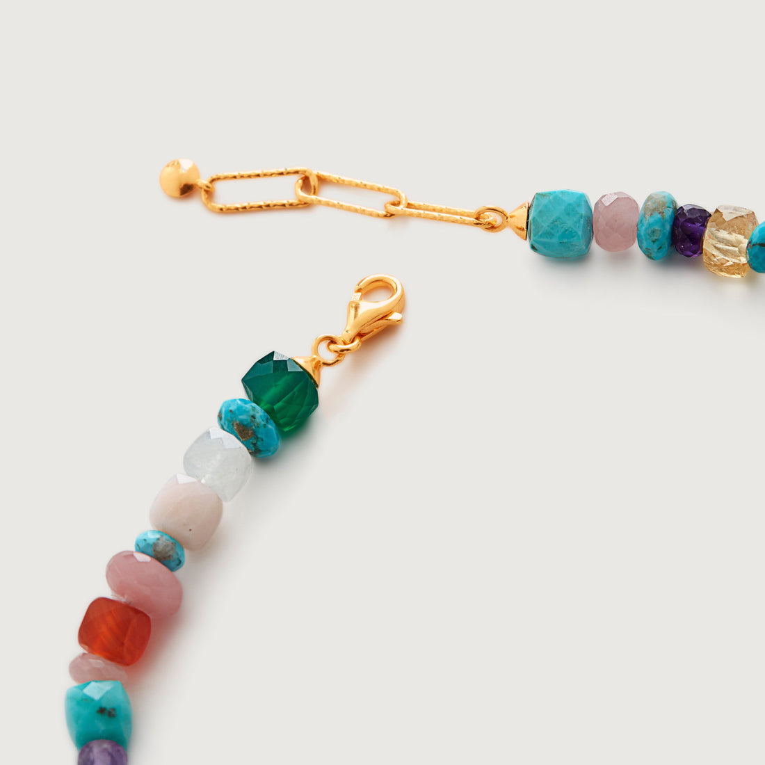 Deki Jewels Natural Gemstone Beaded Necklace